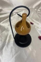 Buhardanlık Metal Ayaklı Buhurdanlık Kahve thumbnail 4