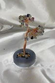 Doğaltaş Avanturin Taşı Doğal Taş Bakır Hayat Ağacı Stres Meditasyon Taşı - 6