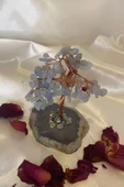Doğaltaş Avanturin Taşı Doğal Taş Bakır Hayat Ağacı Stres Meditasyon Taşı - 5