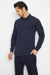 Sweat t-shırt Polo Yaka Kışlık Uzun Kol - 3