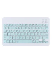 Hometech Alfa 8RX 8" Uyumlu Kablosuz Bluetooth Şarj Edilebilir Mini Q Klavye Mouse Seti - Mavi thumbnail 2