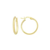 Sade Altın Halka Küpe 14 Ayar thumbnail 1