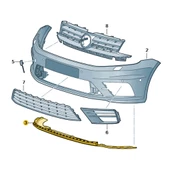 VW Caddy 2016-2020 Ön Tampon Alt Koruma Spoyleri 2K5805903A - 4