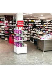 İNDİRİM 3 Raflı 50x50 Ahşap Beyaz Orta Alan Standı - 4