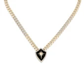 14k Altın Ema Kalkan Figürlü Gurmet Kolye thumbnail 2