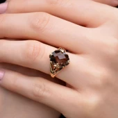 14 Ayar Altın Doğal Taşlı Yüzük thumbnail 1