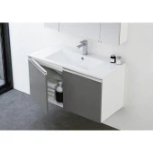 ORKA TERME 80CM BANYO DOLABI KAPAKLI PARLAK GRİ thumbnail 2