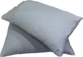 Clasy Ranforce 2 Adet Yastık Kılıfı Düz Desen Açık Mavi - 1