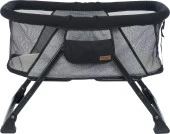 Joell Alüminyum Katlanır Anne Yanı Beşik Siyah-Gri thumbnail 3