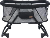 Joell Alüminyum Katlanır Anne Yanı Beşik Siyah-Gri thumbnail 4