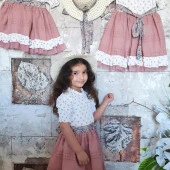 Pampal PUANLI ŞAPKALI ELBİSE GÜL KURUSU - 4