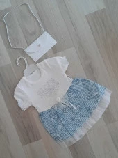 ÖZCAN Taş Baskılı Çicekli Elbise - 5