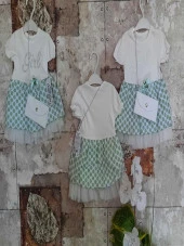 ÖZCAN ÖZCAN KIZ BEBEK TAŞ BASKILI ÇİCEKLİ ELBİSE - 4