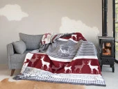 Aksu Tek Kişilik Pamuklu Çift Taraflı Battaniye 150x200 Peaceful - 2