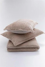 Merinos Modern Line 3 Parça Çift Kişilik Battaniye Seti Kutulu 220x240 Mocha thumbnail 2