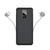 PW-05 Hızlı Şarj Led Göstergeli Micro Lightning Type-C Kablolu Taşınabilir Powerbank 10000mAh - 1