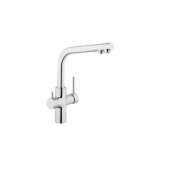 Artema Split A42144 Dual-flow Eviye Mutfak Bataryası, Krom - 1