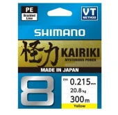 Shimano Kairiki 8 300m Yellow 0.215mm thumbnail 1