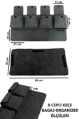 RevuBaby Bagaj Düzenleyici Organizer Çanta 8 Cepli Keçe Oto Araç Aksesuar Suv Ve Hb Için - 4