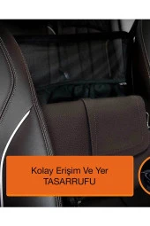 RevuBaby Araba Arka Koltuk Arası Koruma Filesi Organizer & Koltuk Arası Çanta - 3