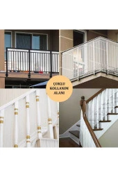 RevuBaby Wang Çocuk&Evcil Hayvan İçin Korkuluk Balkon Ve Merdiven Filesi Çocuk Güvenlik Filesi Koruyucu 300cm thumbnail 2