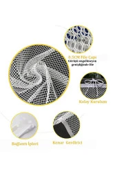 RevuBaby Wang Çocuk&Evcil Hayvan İçin Korkuluk Balkon Ve Merdiven Filesi Çocuk Güvenlik Filesi Koruyucu 300cm thumbnail 4