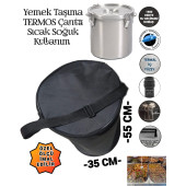 SEVBAGS SİLİNDİR YEMEK KAZANI KARAVANA TERMOS ÇANTASI - 1