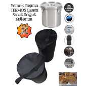 SEVBAGS SİLİNDİR YEMEK KAZANI KARAVANA TERMOS ÇANTASI - 3