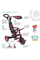 Globber Explorer 4İn1 Bisiklet Pembe - 8