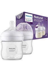 AVENT NATURAL RESPONSE DOĞAL TEPKİLİ PP 2'Lİ BİBERON SETİ 0 AY 125 ML thumbnail 1