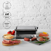 Karaca Biogranit Izgara ve Tost Makinesi Inox, 2000W, Paslanmaz Çelik - 4