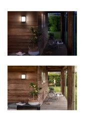 Mutlusan Garden Aplik Siyah Sarı Işık (Ampul Dahildir)  İç Dış Mekan Bahçe Duvar Lambası thumbnail 4