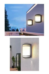 Mutlusan Garden Aplik Siyah Sarı Işık (Ampul Dahildir)  İç Dış Mekan Bahçe Duvar Lambası thumbnail 5