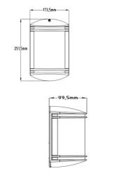 Mutlusan Garden Aplik Siyah Sarı Işık (Ampul Dahildir)  İç Dış Mekan Bahçe Duvar Lambası thumbnail 6