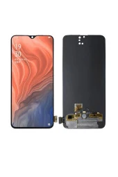 OPPO RENO Z UYUMLU LCD DOKUNMATİK EKRAN ÇITASIZ SİYAH ( PCDM10 / CPH1979 )(TAMİR SETİ HEDİYELİ) - 1