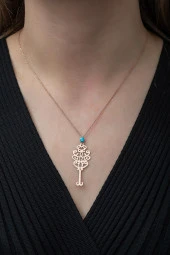 925 Ayar El Vedud Kolye Kadın Gümüş Kolye thumbnail 1