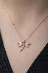 925 Ayar Zultanite Taşlı Yusufcuk Kolye Kadın Gümüş Kolye thumbnail 2