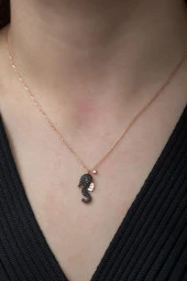 925 Ayar Deniz Atı Kolye Kadın Gümüş Kolye thumbnail 1