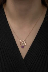 925 Ayar Anne Bebek Kolye Kadın Gümüş Kolye thumbnail 1