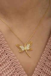 925 Ayar Gold Yusufcuk Kolye Kadın Gümüş Kolye thumbnail 3