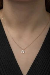 925 Ayar Minimal At Nalı Kolye Kadın Gümüş Kolye thumbnail 3