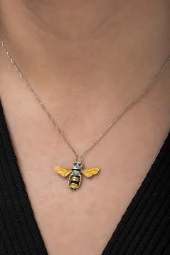 925 Ayar Arı Kolye Kadın Gümüş Kolye thumbnail 2