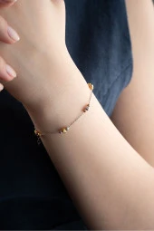 925 Ayar Gümüş Minik Dorika Toplu Bileklik thumbnail 2