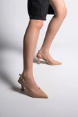 Afra Nude Cilt Kadın Topuklu Ayakkabı - 4