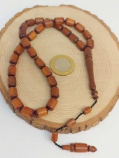 Kızıl Ağacı 33lük Tesbih 8*12mm Kapsül Kesim Usta İşçilikli (49128) thumbnail 2