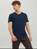 JACK JONES Erkek V Yaka Basic Tişört 12156102 thumbnail 2