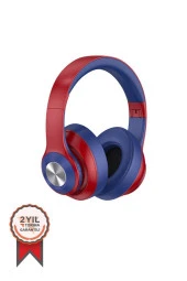 TORİMA SN-85 Kablosuz Kulaklık Bluetooth 5.1 Kırmızı-Mavi - 1