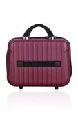 Polo&Sky Class Model Vişne Renk Abs Makyaj Çantası El Valizi - 4