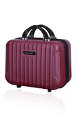 Polo&Sky Class Model Vişne Renk Abs Makyaj Çantası El Valizi - 2