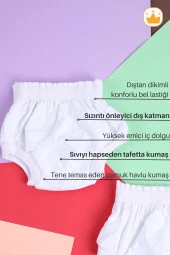 Babyhola 15-20kg 2'li Yıkanabilir Yüksek Emici Alıştırma Külodu Mavi-Beyaz 1400 - 3